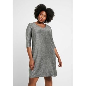 Junarose Dress Women’s Medium JRSAKINA Above Knee Dress Silver Sparkle Concert